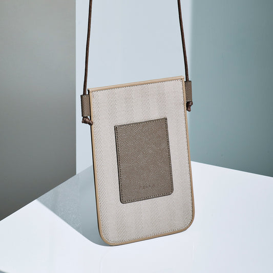 Phone pouch - Greige×Taupe