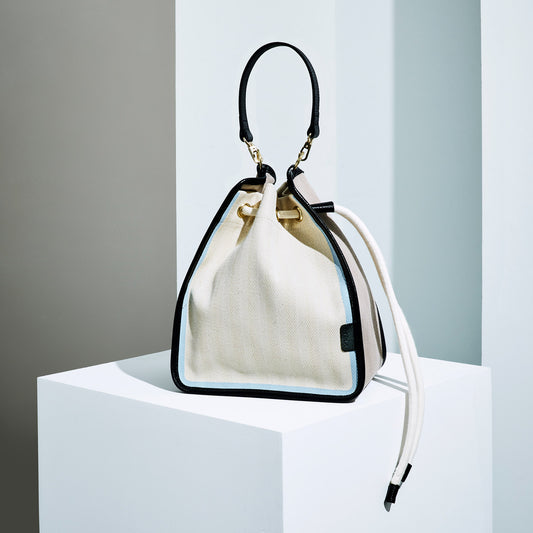 String bag - Off-white×Black×light blue/pink/gray